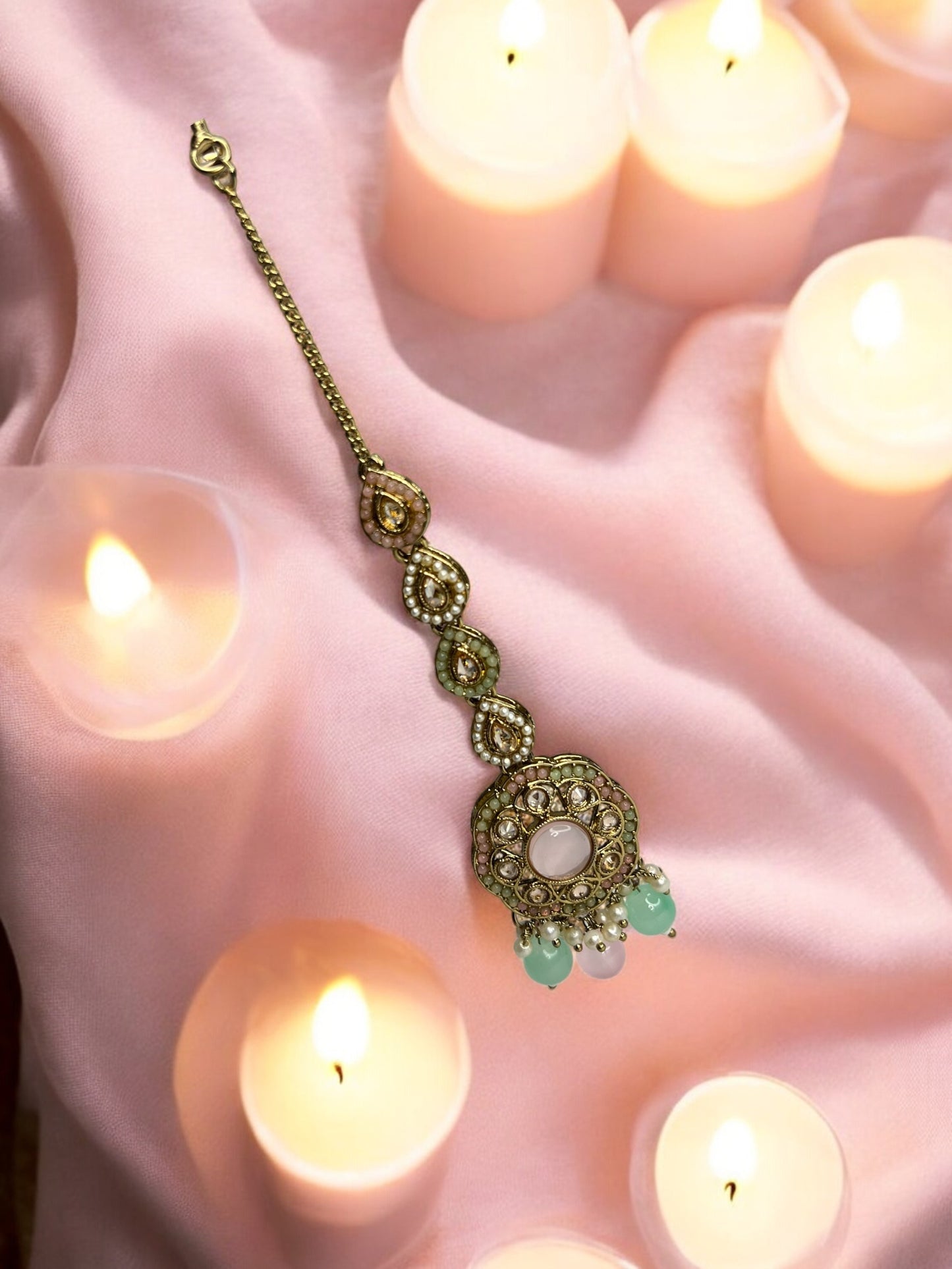 Masaba Multicolour Sahara Jhumkis with Maangtikka