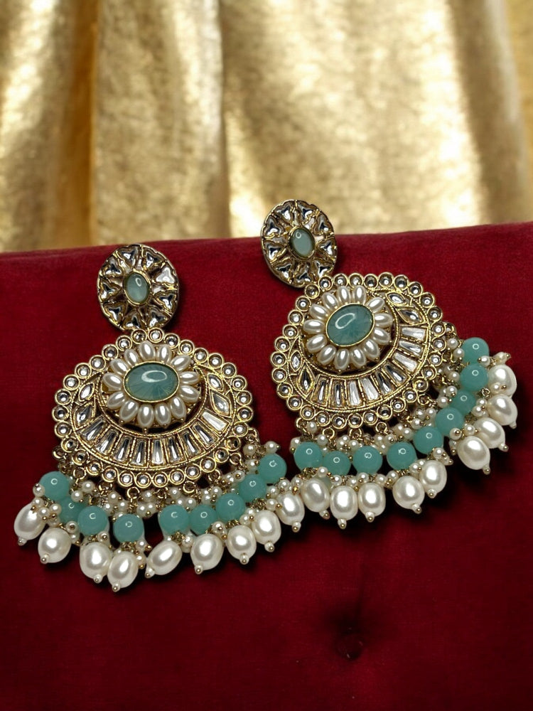Turquoise Aadhya Chandbali
