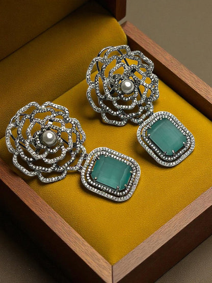 Mint Green Dangler Earrings
