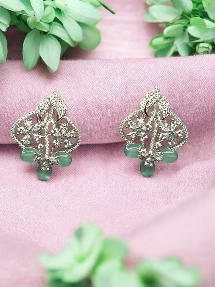 Mint Green Prachi Studs