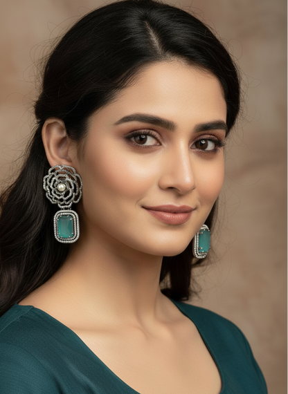 Mint Green Dangler Earrings