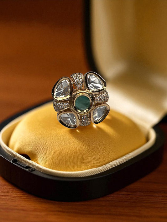 Mint Green Nisha adjustable Ring