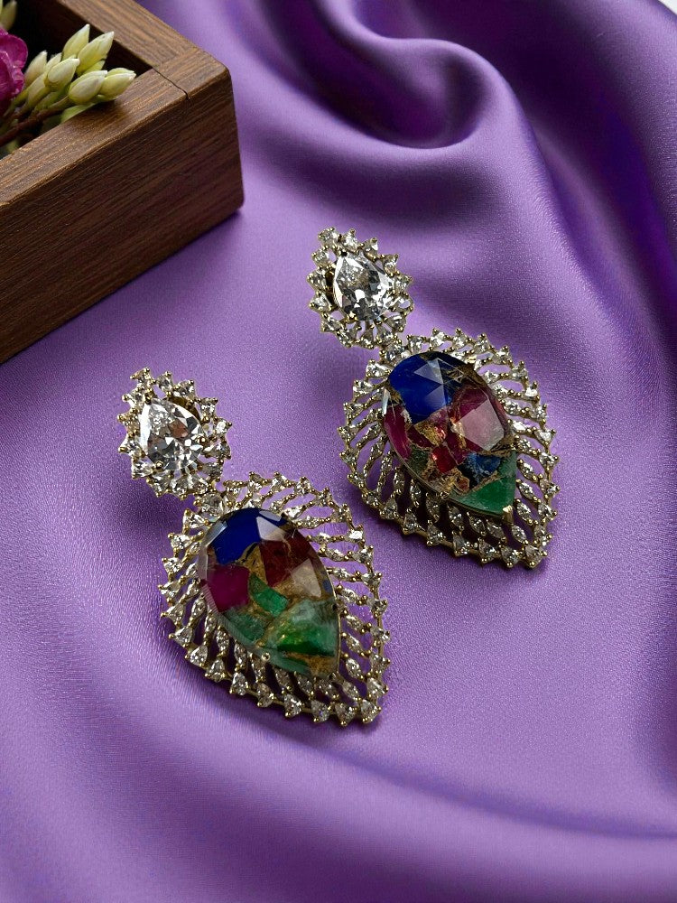 Multicolour Amaira Dangler Earrings