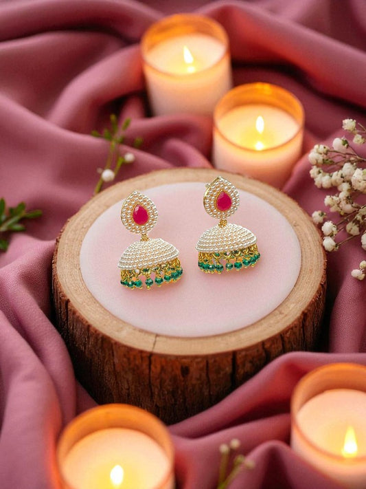Multicolour Divya Jhumki Earrings