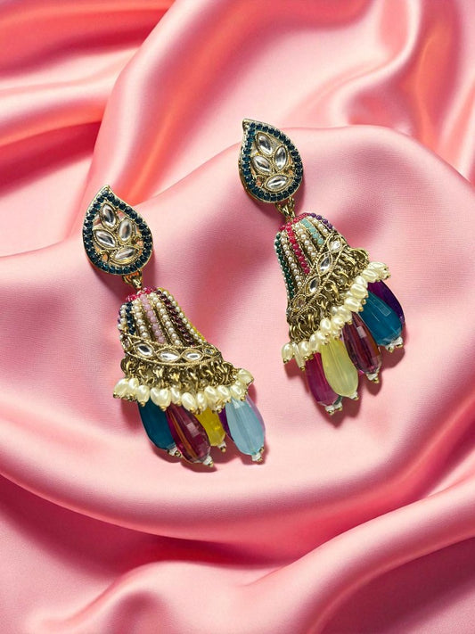 Multicolour Eshani Jhumki Earrings