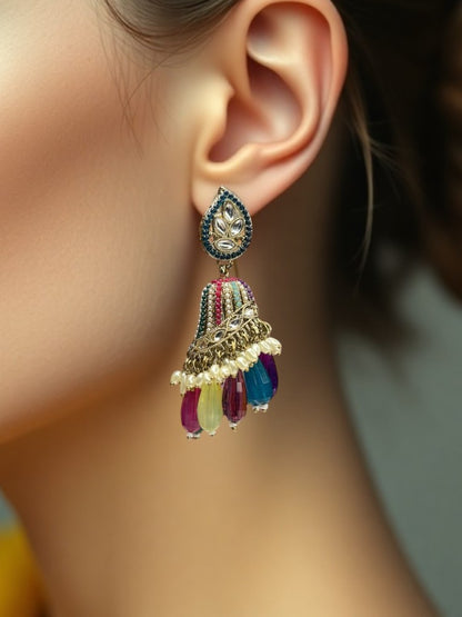 Multicolour Eshani Jhumki Earrings
