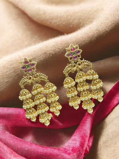 Multicolour Navya Jhumki Dangler Earrings