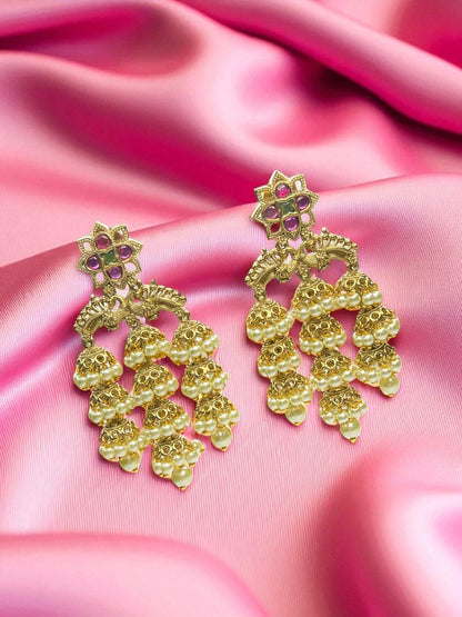 Multicolour Navya Jhumki Dangler Earrings
