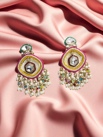Multicolour Mihika Chandbali Earrings