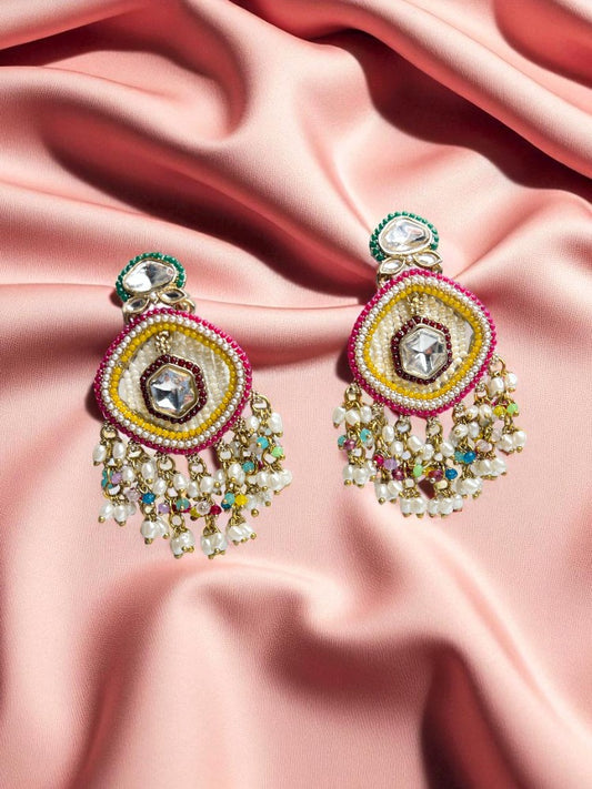 Multicolour Mihika Chandbali Earrings
