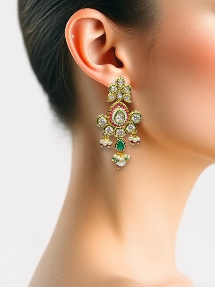 Multicolour Reena Jhumki Earrings