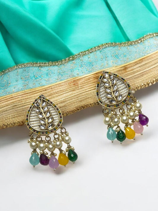 Multicolour Kiran Dangler Earrings
