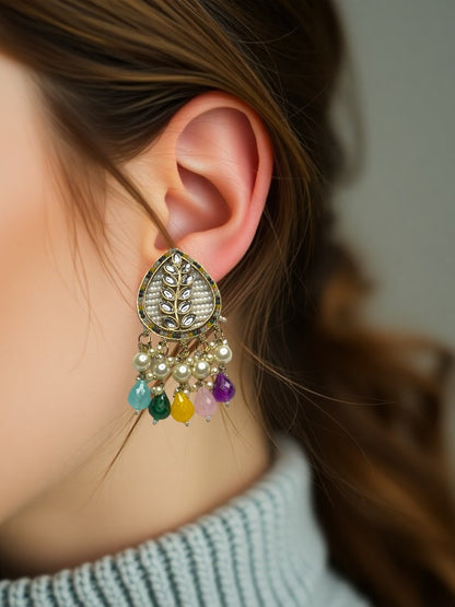 Multicolour Kiran Dangler Earrings