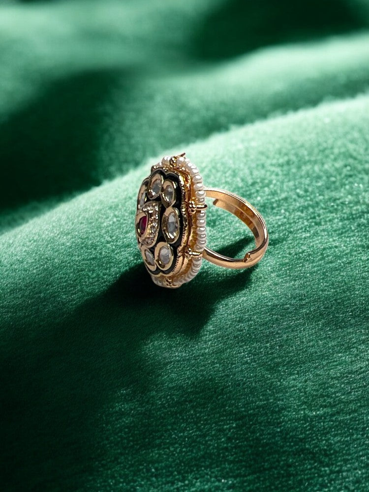 Multicolour Nayani adjustable Ring
