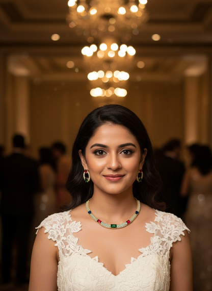 Multicolour Necklace Set