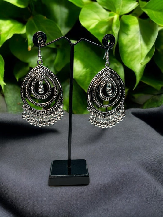 Oxidised Megha Dangler Earrings