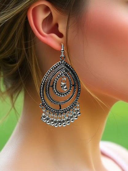 Oxidised Megha Dangler Earrings