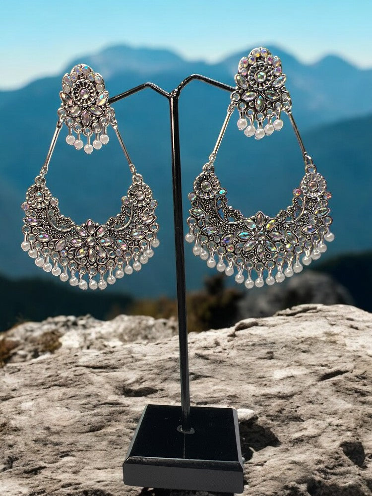 Oxidised Shruti Dangler Earrings