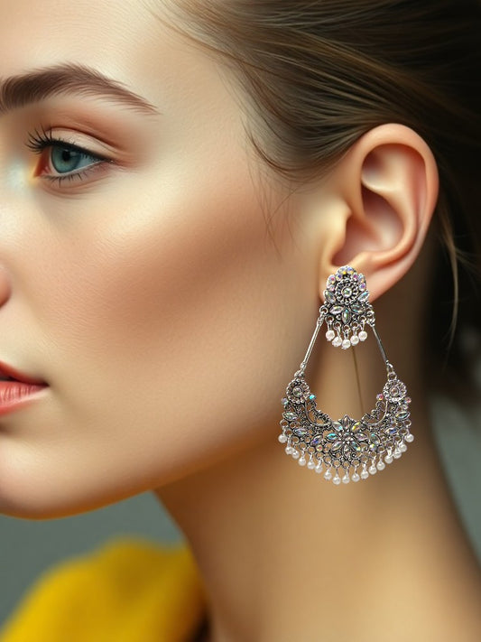 Oxidised Shruti Dangler Earrings