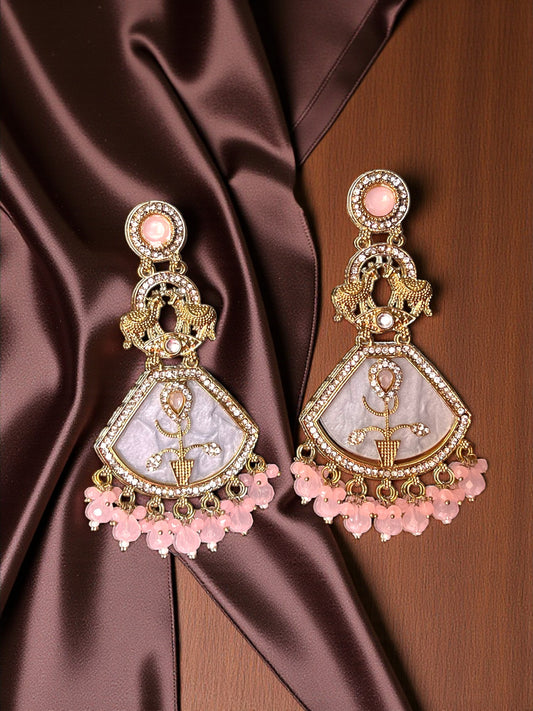 Pink Pariksha Dangler Earrings