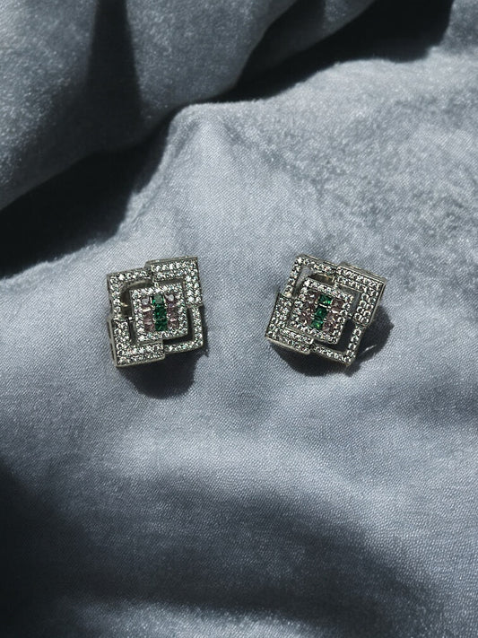 Pink Emerald Suhani Stud Earrings
