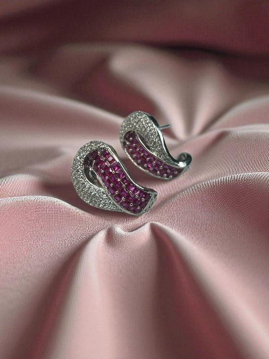 Pink Vera Stud Earrings