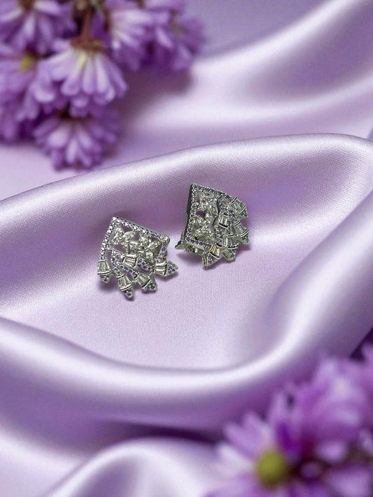 Purple Olivia Stud Earrings