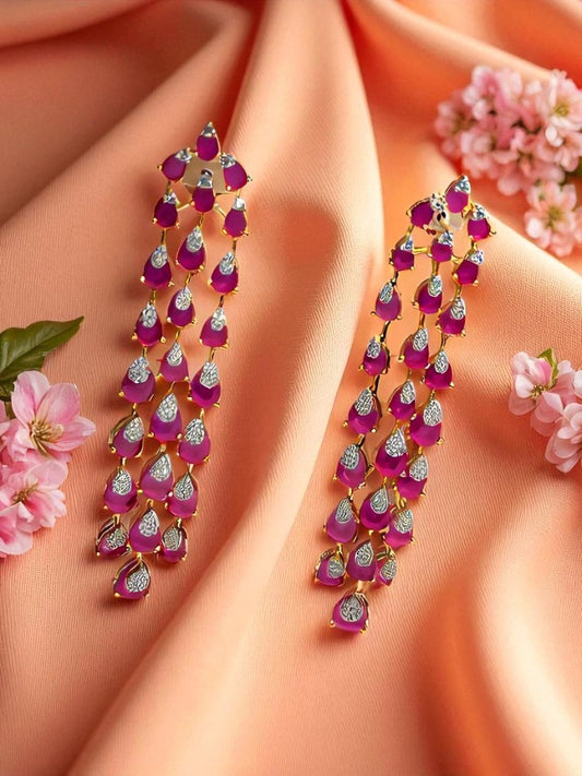 Ruby Dangler Earrings