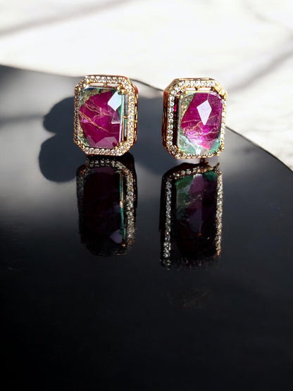 Ruby Multicolour Zara Stud Earrings