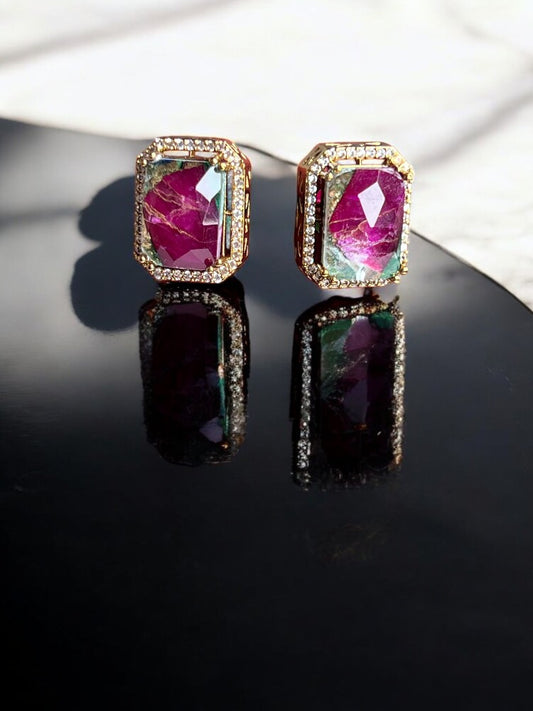 Ruby Multicolour Zara Stud Earrings