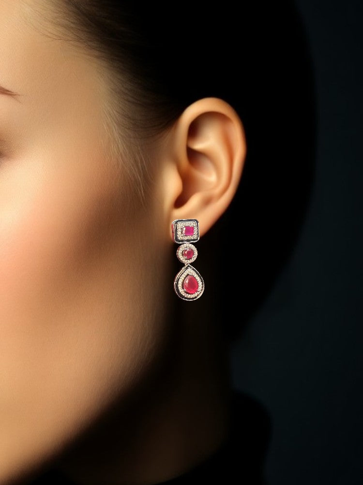 Ruby Tanvi Dangler Earrings