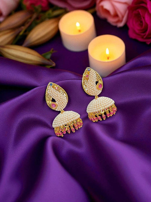 Ruby Purna Jhumki Earrings