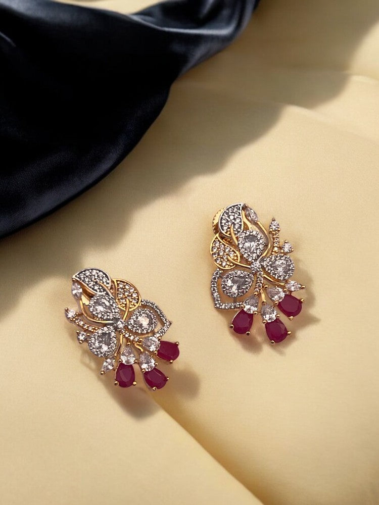 Ruby Saanvi Stud Earrings