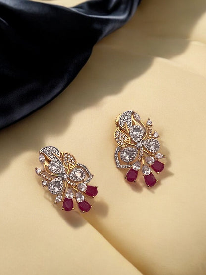 Ruby Saanvi Stud Earrings