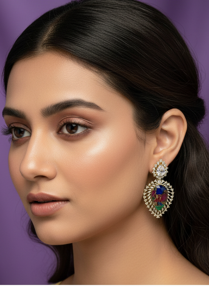 Multicolour Amaira Dangler Earrings