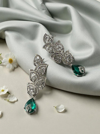 Sea Green Olive Dangler Earrings