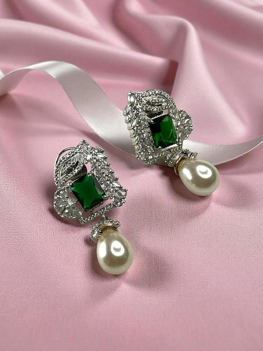 Emerald Nisha Dangler Earrings