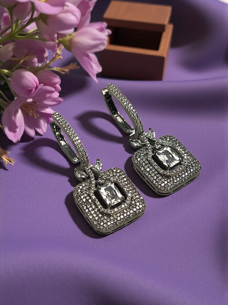 Silver Bali Hoops Earrings