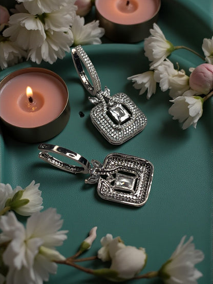 Silver Bali Hoops Earrings