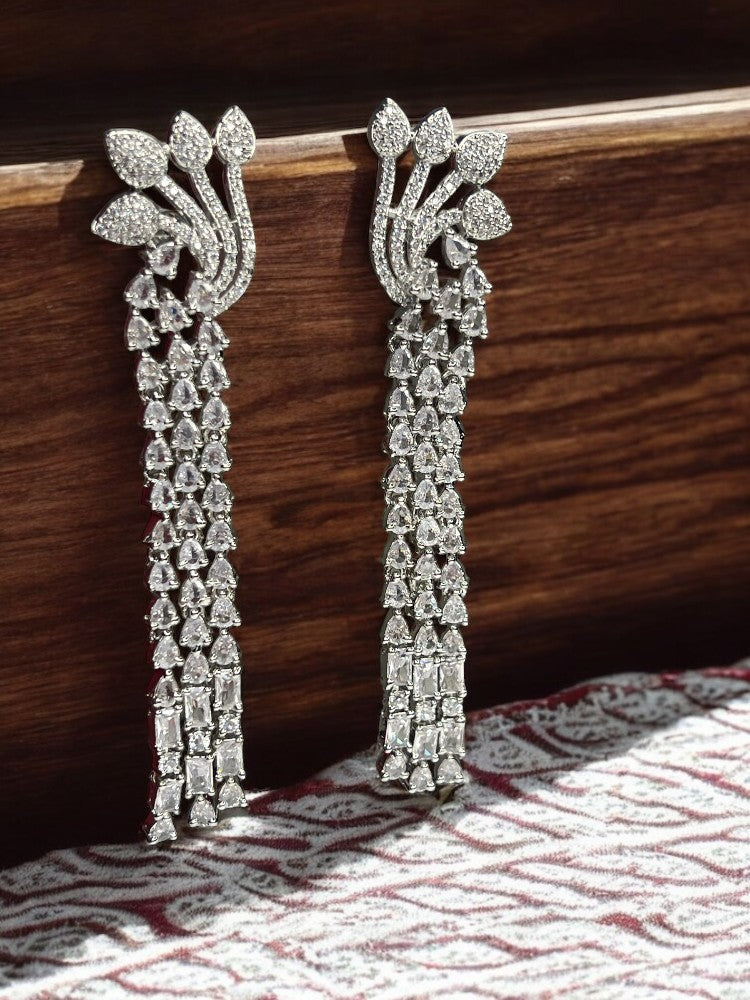 Silver Hansika Dangler Earrings