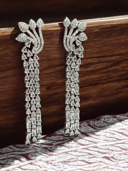 Silver Hansika Dangler Earrings