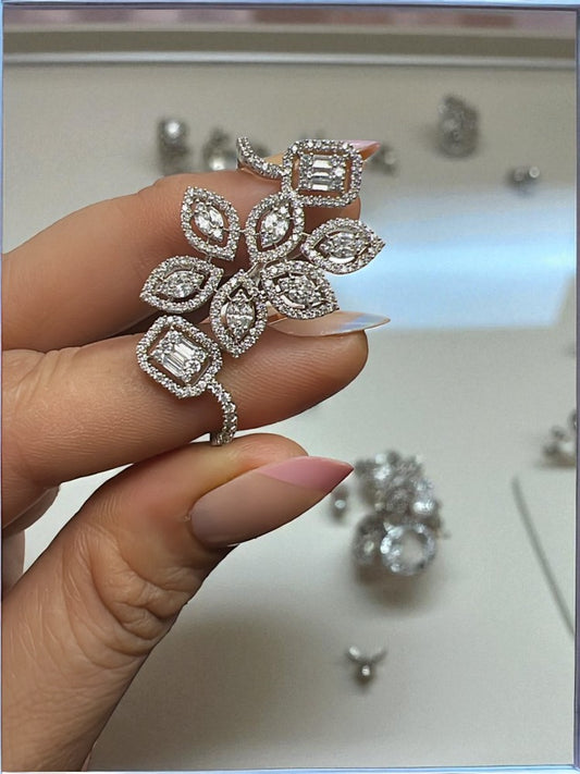 Silver Sheena AD adjustable Ring