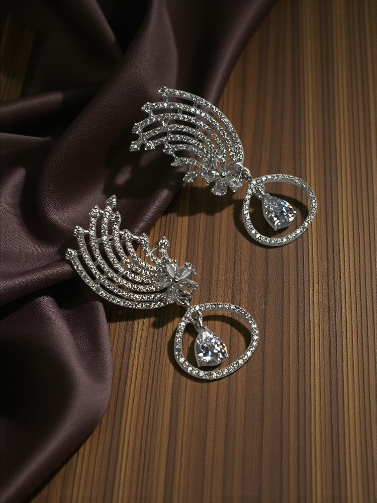Silver Shikha Dangler Earrings