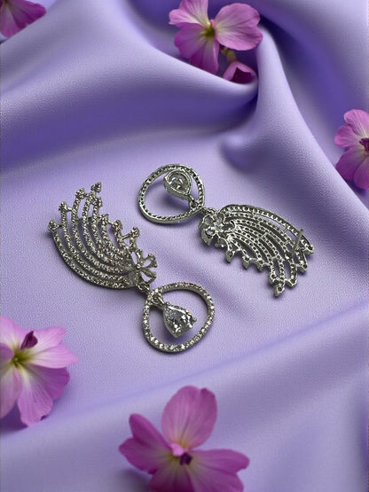 Silver Shikha Dangler Earrings