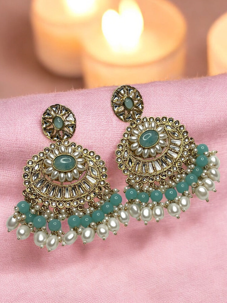 Turquoise Aadhya Chandbali