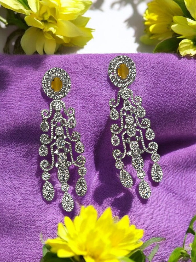 Yellow Silver Erisha Dangler