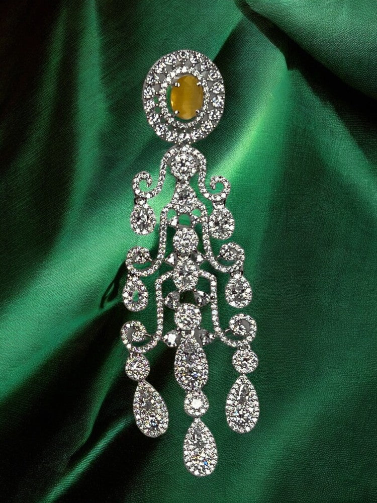 Yellow Silver Erisha Dangler