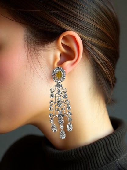 Yellow Silver Erisha Dangler