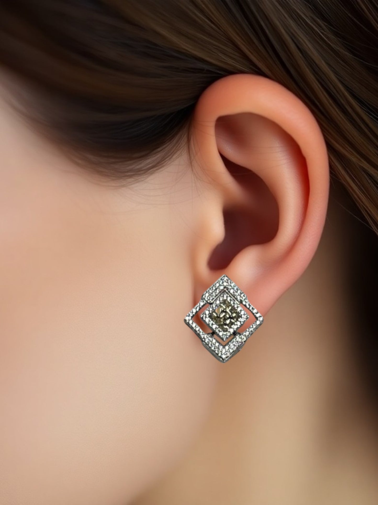 Lemon Silver Suhani Studs
