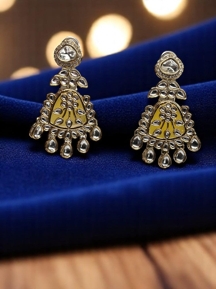 Yellow Shruti Dangler Earrings